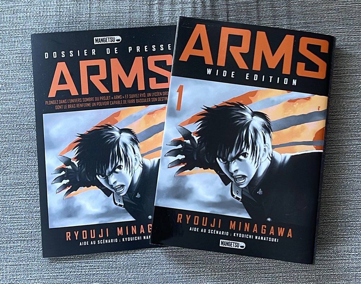 micka25gaming's tweet photo. Il est de retour chez @MangetsuFR ! 

Je parle bien entendu de Arms dans sa Wide Edition. Regardez moi ce parpaing 😍

✅ tome double 
✅ grande format 
✅ manga SF / action 

#manga #arms https://t.co/FLtzPeQ2vZ