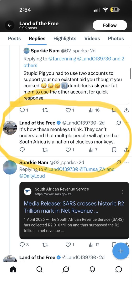 Ialwayswin290's tweet photo. @LandOf39730 Idk what’s worse being a leftist or being racist in 2026. You’re a subhuman piece of shit calling other people subhuman. Now that’s a mental illness. https://t.co/fA4BZFnhvL