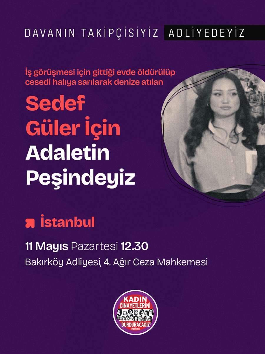 İstanbul Kadın Cinayetlerini Durduracağız Platform tweet media