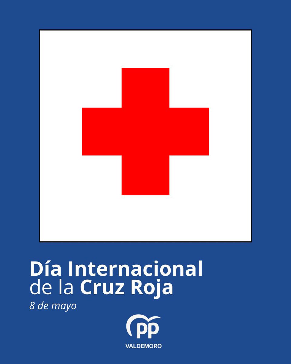 📆 Hoy se celebra en todo el mundo el #DíaDeLaCruzRoja. 🏥

Desde #Valdemoro, nos unimos a esta efeméride como reconocimiento a su labor incansable y su ejemplo de solidaridad. 

Gracias por estar siempre cerca de quienes más lo necesitan. 🫶