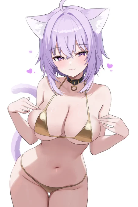 #絵かゆ 金ビキニ
