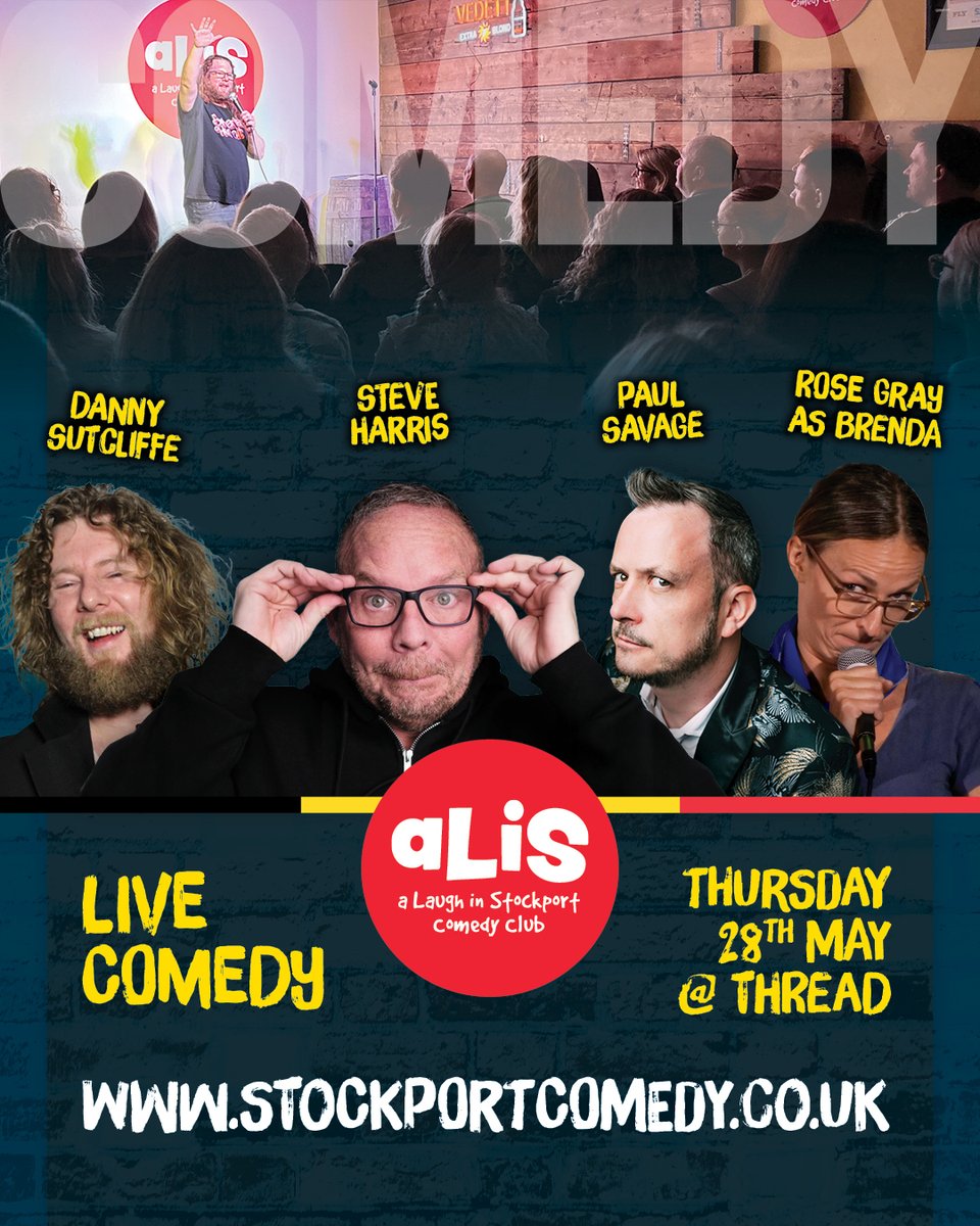a Laugh in Stockport comedy club tweet media