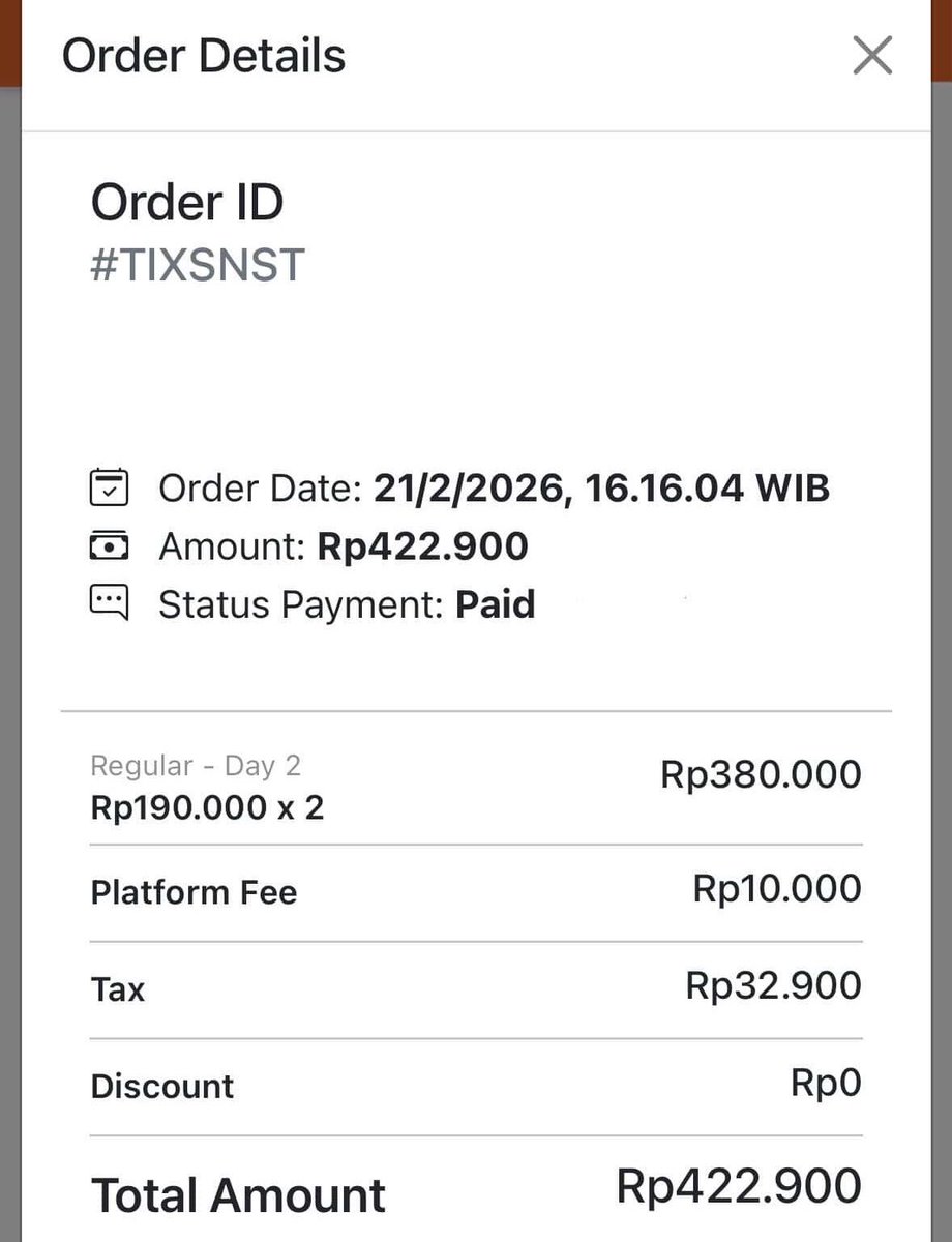 helloiqis's tweet photo. @wh0s_ic hii kak aku ada 2 tix day 2 tp reguler aku jual 380 aja nego gpp https://t.co/osPabpQfOh