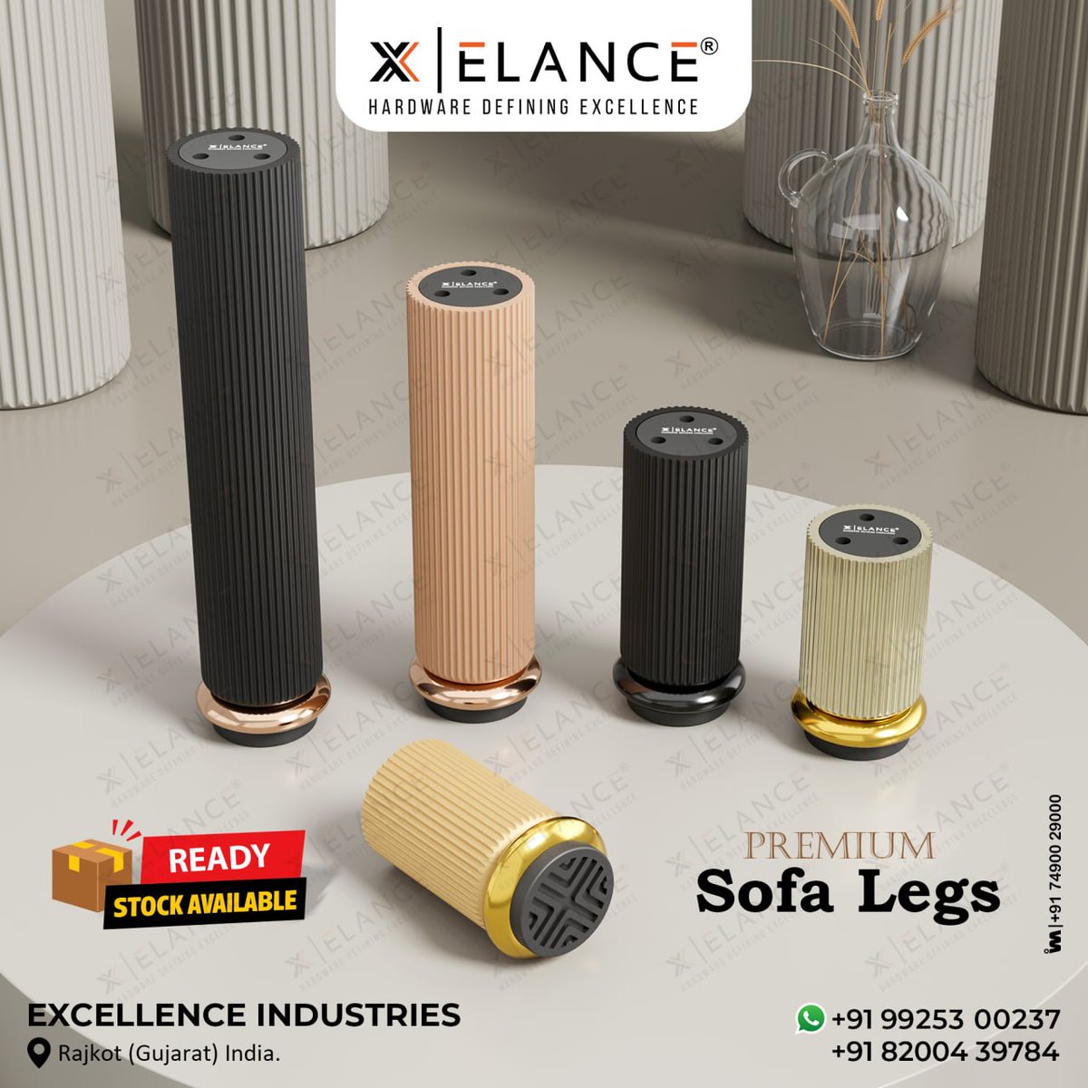 ibais_hardware's tweet photo. EXCELLENCE INDUSTRIES - RAJKOT

Mr. Brijesh Patel - +919925300237
Mr. Dhyey Patel - +918200439784
https://t.co/WCLeh23Kus
.
#SofaLegs #FurnitureHardware #ExcellenceIndustries #FurnitureFittings #InteriorHardware #ModernFurniture #SofaAccessories #HomeDecor 
.
@ibais_hardware https://t.co/mMvNYJG8Cn