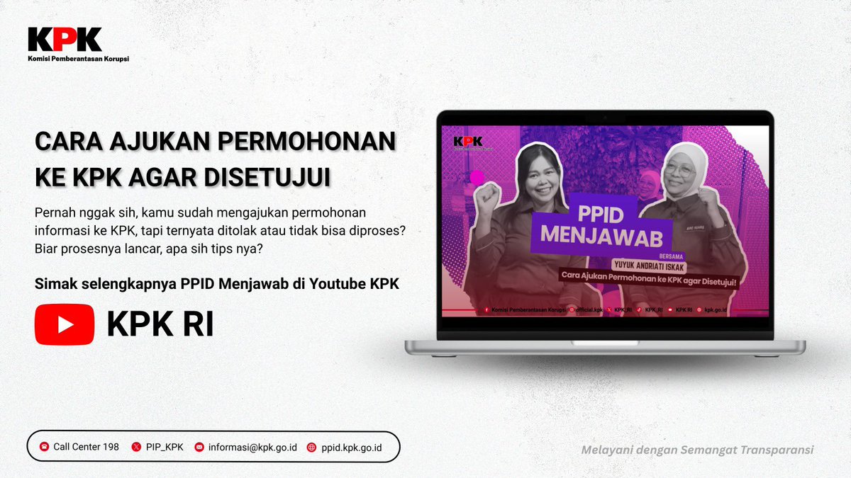 Pelayanan Informasi KPK RI - 198 tweet media