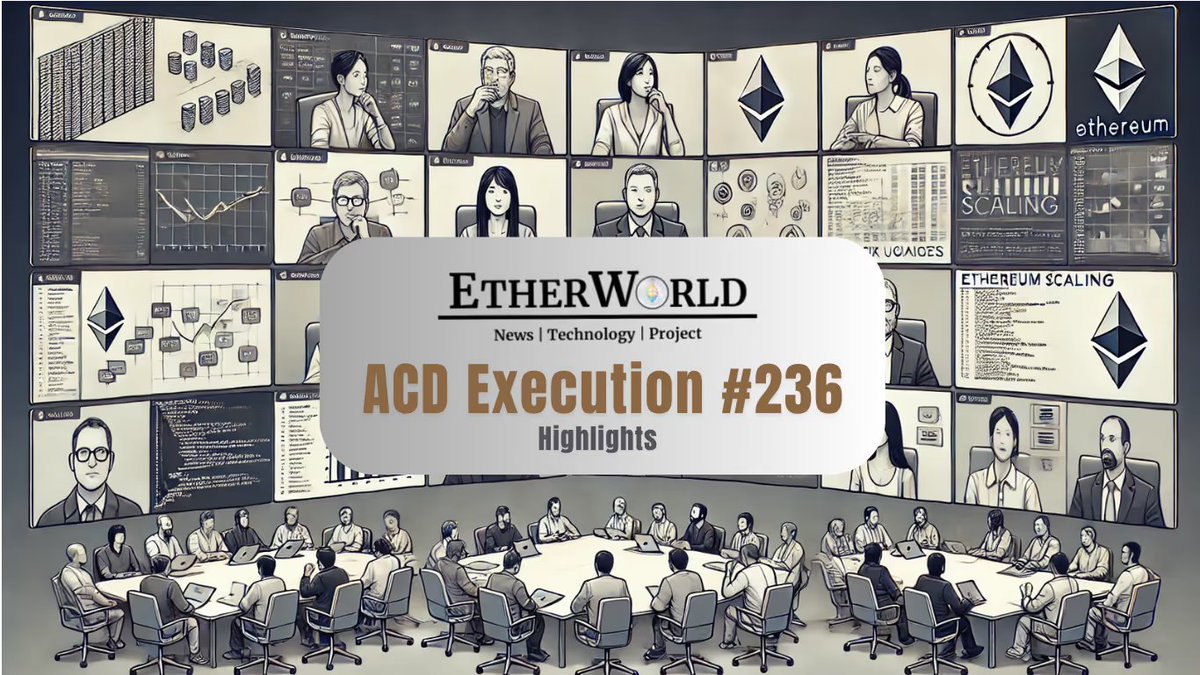 ether_world's tweet photo. Ethereum developers advanced Glamsterdam Devnet testing while proposing new EIPs & roadmap changes for the upcoming Hegotá fork.
#Ethereum #ACD #AllCoreDev #Glamsterdam #Hegota https://t.co/Hq9hAfrV2d
