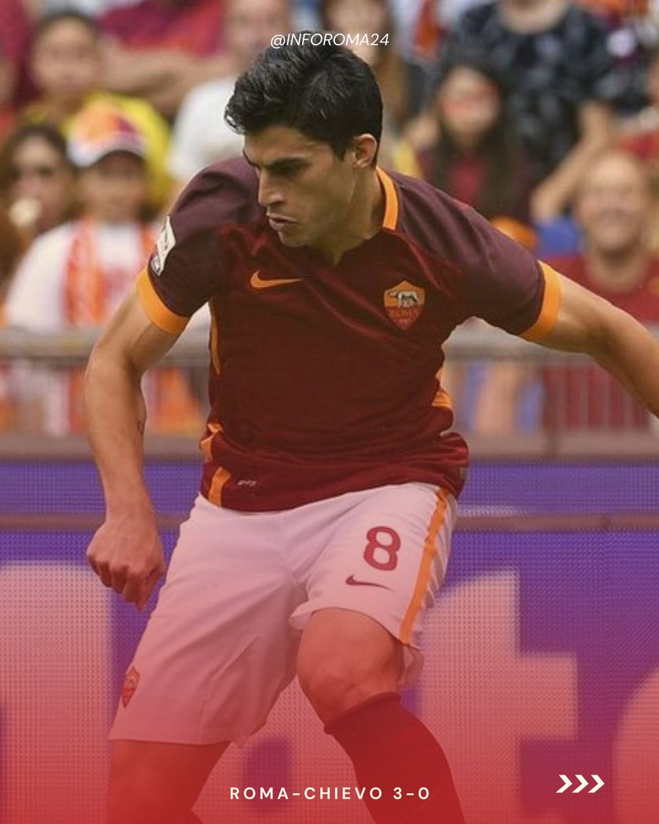 inforoma24's tweet photo. 🟡🔴 Accadde Oggi: l’#ASRoma asfalta il Chievo Verona in casa allo stadio #Olimpico con il risultato di 3-0. 

⚽️ I marcatori: #Radja Nainggolan, Antonio #Rudiger, e Miralem #Pjanic. Essendo l’ultimo match casalingo, i giocatori fecero un giro del campo per salutare i tifosi. https://t.co/m0pf5ucctp