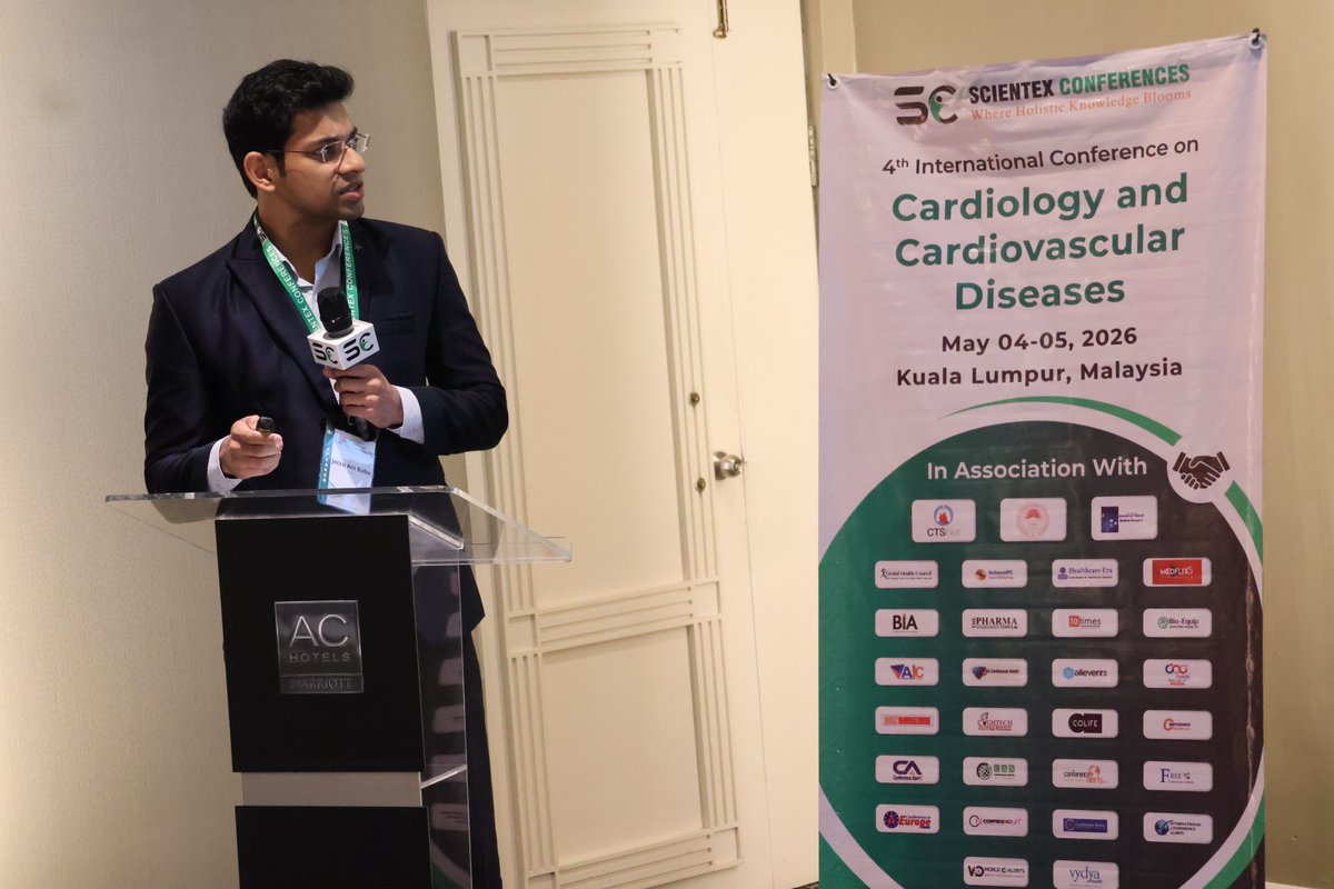 scientexevents's tweet photo. We extend our heartfelt gratitude to all the distinguished speakers, researchers, clinicians, and healthcare professionals who joined us at the 4th International Conference on Cardiology and Cardiovascular Diseases held in Kuala Lumpur on May 04-05, 2026. https://t.co/qGC1dLTz7b