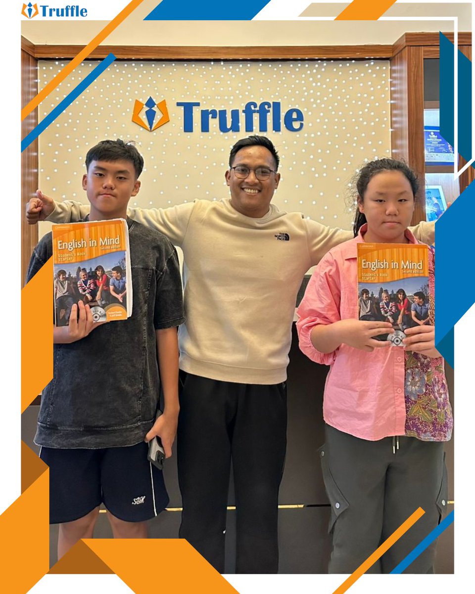 Trufflelanguage's tweet photo. Kami ucapkan Selamat kepada Gilbert dan Michelle karena sudah menyelesaikan Kursus Bahasa Inggris Level A1 Teenager.

Ayo gabung dan ikuti program Bahasa Inggris di Truffle...

Kunjungi Website kami :
https://t.co/98VhhpGtv6

Ikuti Tiktok kami :
@trufflelanguage https://t.co/In6LG4NGAK