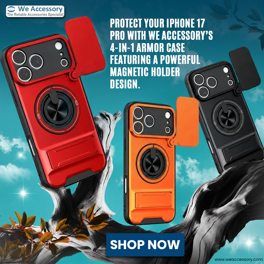 weaccessory's tweet photo. 4-in-1 Armor Case — built with a magnetic holder design for style https://t.co/9EJ1stAGOS