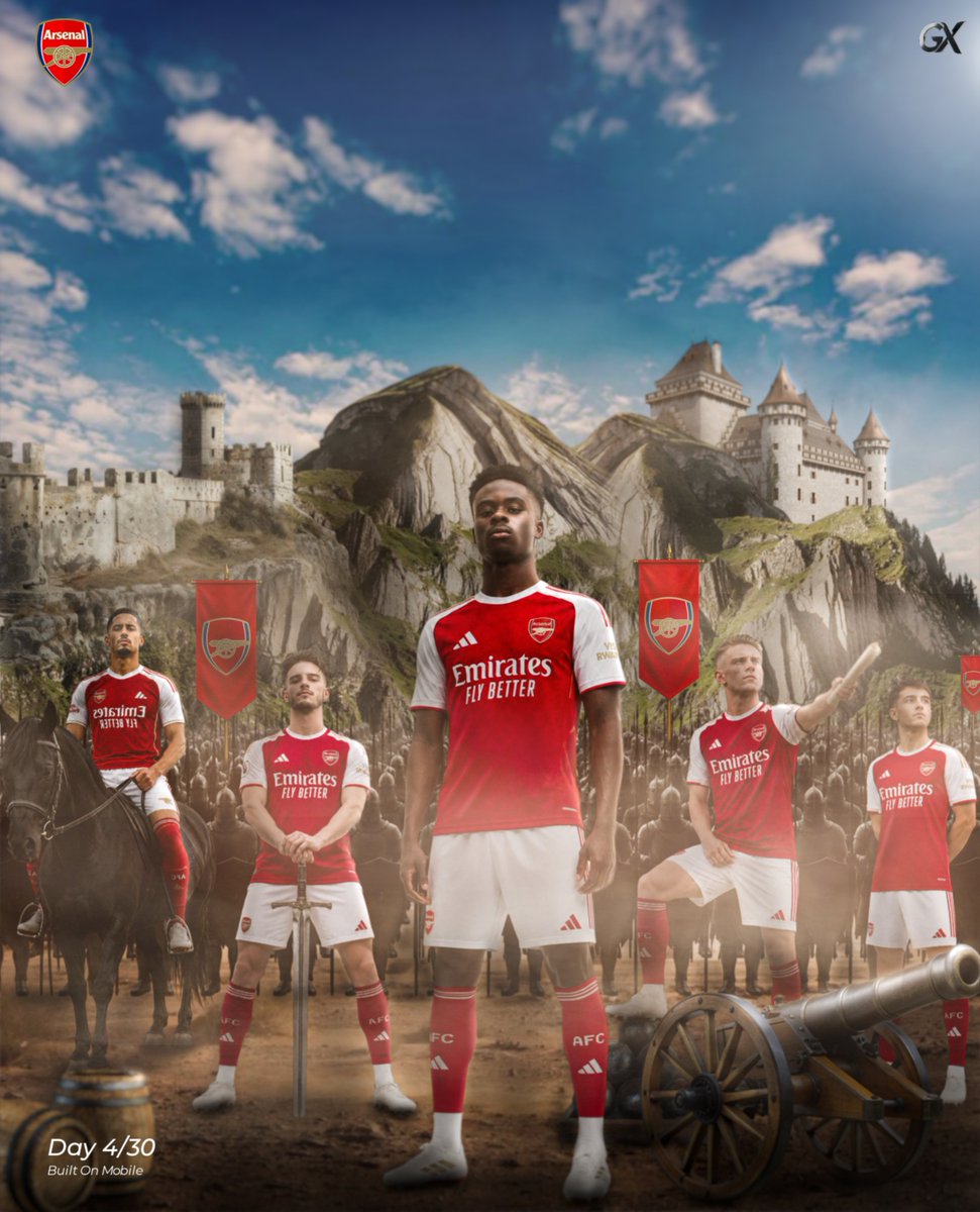 GreatxDesigns's tweet photo. Day 4/30: The Final Push. ⚔️🔴
3 games left. The mission is clear. We aren't just playing for points anymore; we’re playing for history. North London’s finest ready for battle. 🏰
Built On Mobile. 📱
#GXpresence #30DaysOfGX #Arsenal #AFC #Gunners https://t.co/kmEQVluCdW