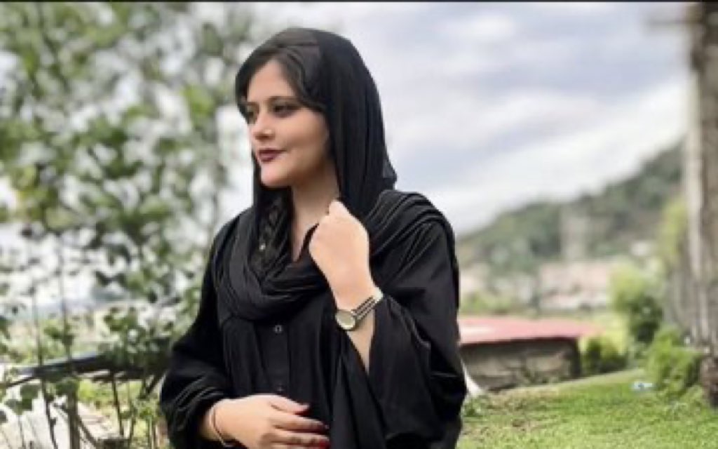 nucky2019's tweet photo. بی حجابی داره عادی میشه ولی شهادت ژینا هرگز! همیشه به یادش باشیم https://t.co/0TBKX865el