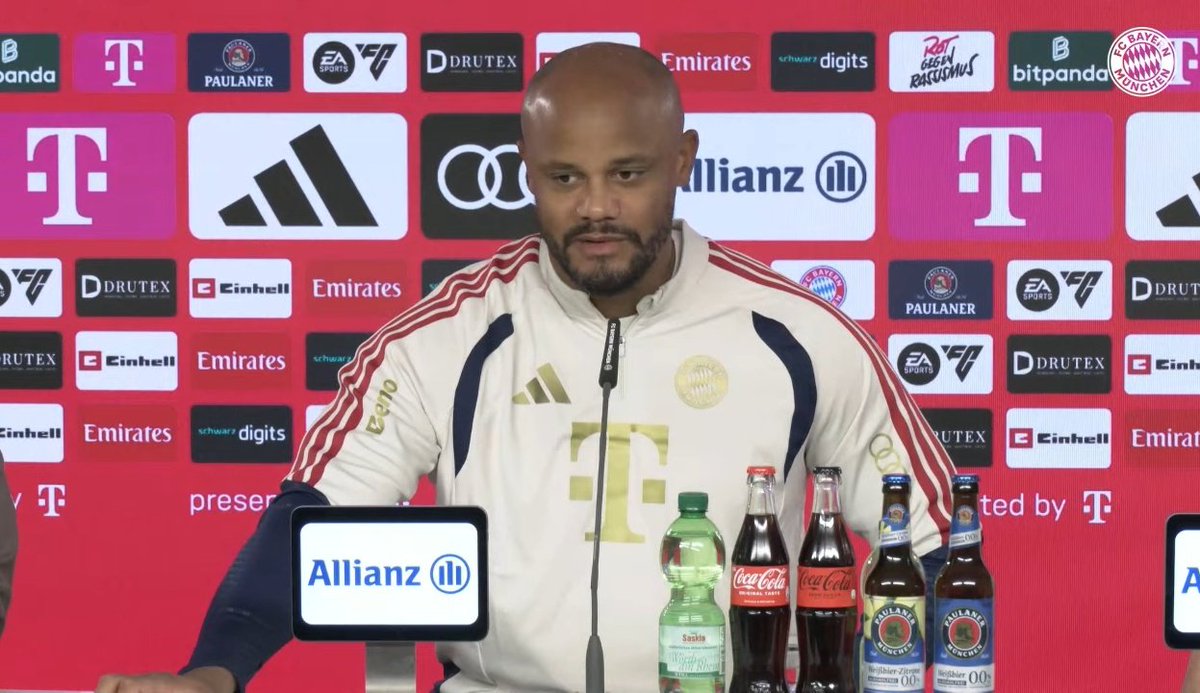 Kompany on whether he's considering making adjustments to the system after the many goals conceded recently: "I come from Belgium, and it's similar to the Germans - we're very pragmatic. We don't have a dreamy philosophy. If your goal difference is +81, an all-time record in the