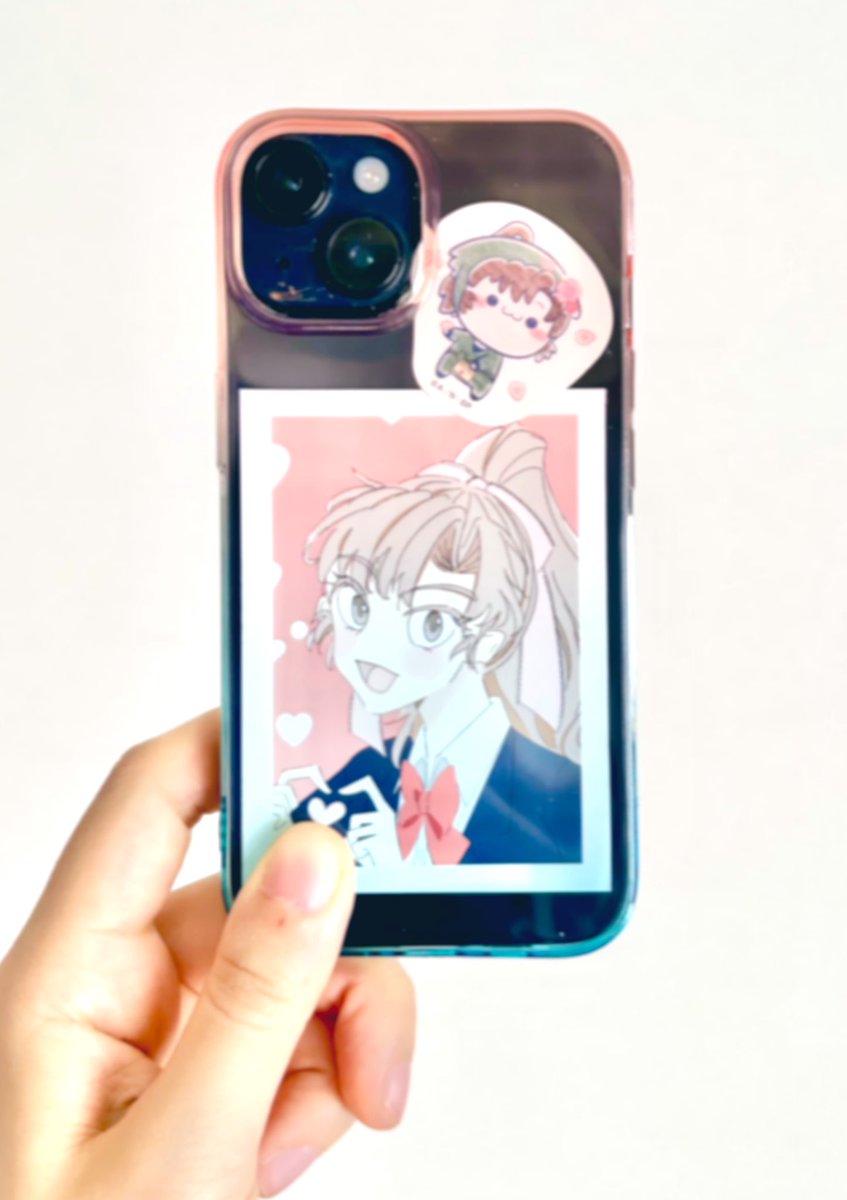 【フォロー申告でおまけアイ追加プレゼント】 プレゼントしたふぁんあ〜とをチェキ風にしてスマホに入れてみたんです