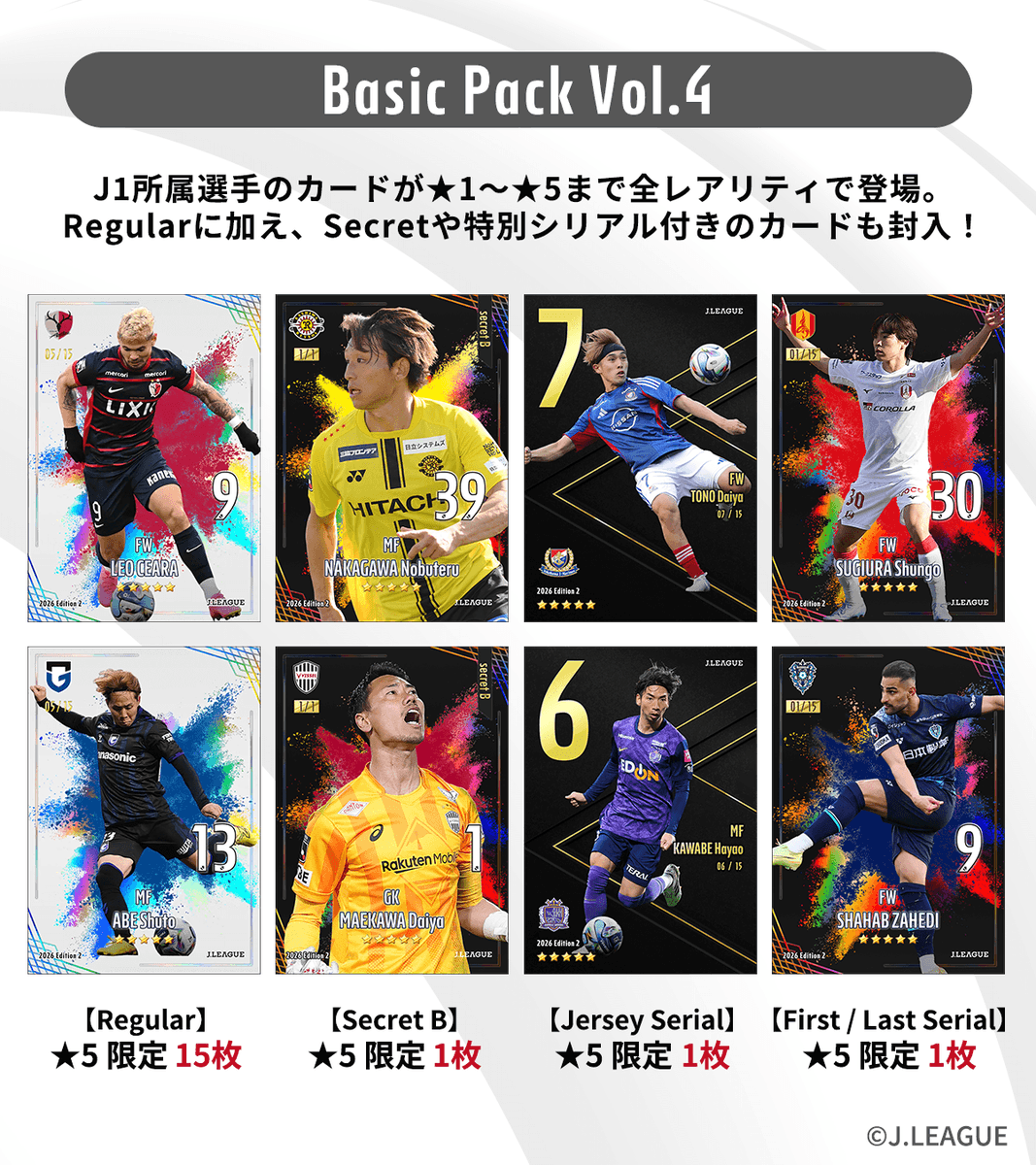 🚩販売パック紹介】 🔴BASIC PACK 2026 EDITION 2 Vol.4 選手カードが