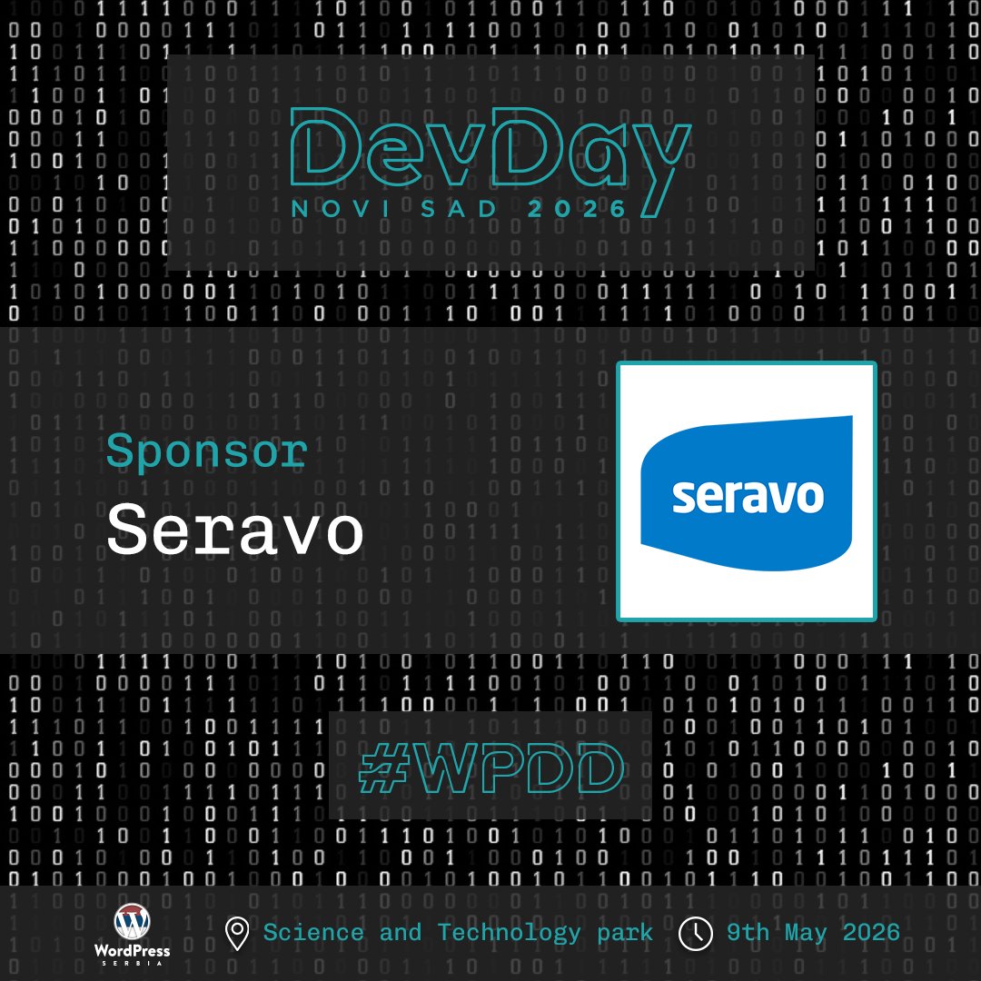 WordPress Developer Day Novi Sad 2026 tweet media