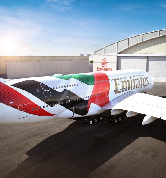 Emirati Pride Shines on the Global Stage!
The UAE’s iconic giant, Emirates Airline, unveils a stunning new livery on its A380, proudly showcasing the UAE flag in its most majestic form.