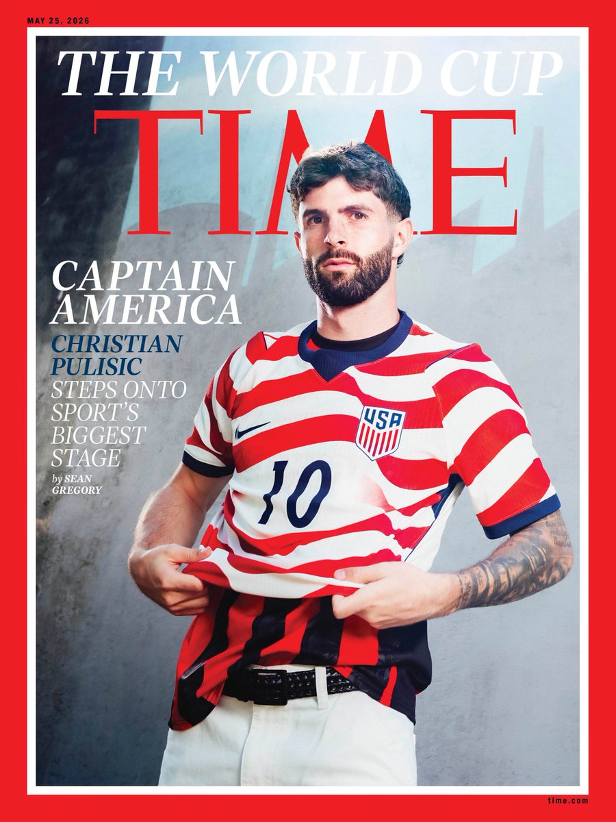 🇺🇸 #アメリカ代表 🇺🇸 1️⃣0️⃣ #プリシッチ がTIME紙の表紙に