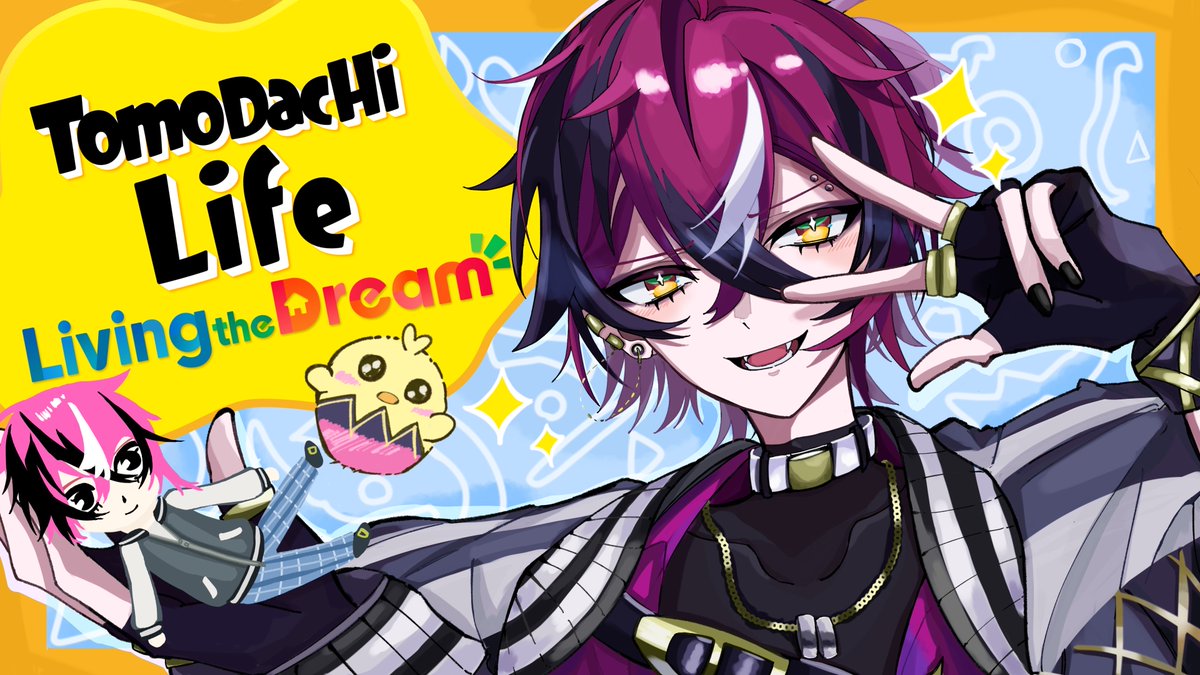 THE PEN CALLS TO ME. IT SAYS. DRAW!!! 
••●━━━ 🐣 ━━━●••
[5/8 10PM JST . 9AM EST ] - Tomodachi Life
••●━━━ 🐣 ━━━●••
ROOM: youtube.com/live/k0cI3tQzx…
ART: @/shimakaze__110