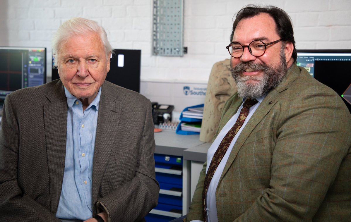 unisouthampton's tweet photo. Happy 100th birthday to honorary graduate Sir David Attenborough!

Sir David received an honorary degree from the University in 1992, the same year he opened the annual meeting of the British Association for the Advancement of Science in Southampton, now known as the British Science Festival, which returns to Southampton this September (16–20 Sept).