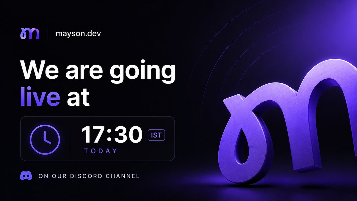AzztroDev's tweet photo. Join us building live on @AskMayson today! 💜
Check out our Discord in the comments. https://t.co/QySKjUnzEY