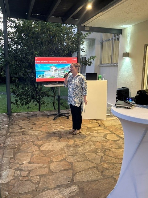 SwissEmbAccra's tweet photo. The Embassy of Switzerland in Ghana hosted an industry–academia networking evening to strengthen partnerships around the Master’s Programme in Mechatronics at Ashesi University, implemented with ETH Zurich and supported by Swiss State Secretariat for Economic Affairs. https://t.co/WfeRu1Wrr1
