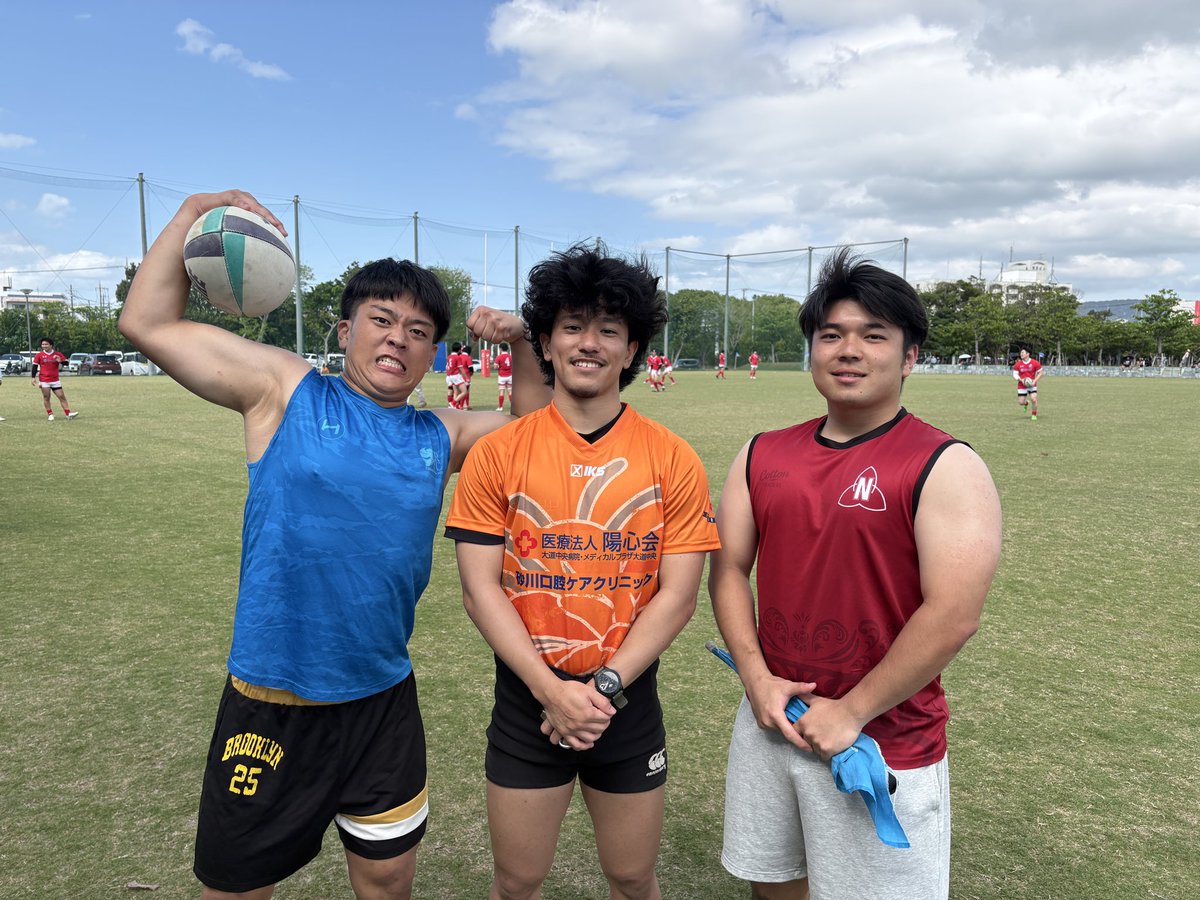 ORFU1968's tweet photo. 沖縄リーグ、第３節！
大学生の公式戦デビュー！
ぜひ、継続して吹いてほしいです！
マッチオフィシャルの皆さん、お疲れ様でした。
#砂川口腔ケアクリニック
#株式会社グッドワン
#さむら脳神経クリニック
#盛虎ジャパン株式会社 https://t.co/3OxPfsC2yx