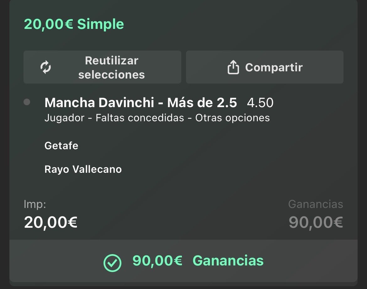 Arrancamos Mayo con un sólido 3/3 + 1 reco que no contamos para stats 📈

🔹 8 bets
🔹 +4.97u
🔹 130.79% ROI

Todos estos verdes son gracias a <a href="/ValueStats_com/">ValueStats</a> y sus estadísticas 💚

Todos los picks se pasan por 
🍏 t.me/tipstaruuu a seguir!! 🍏