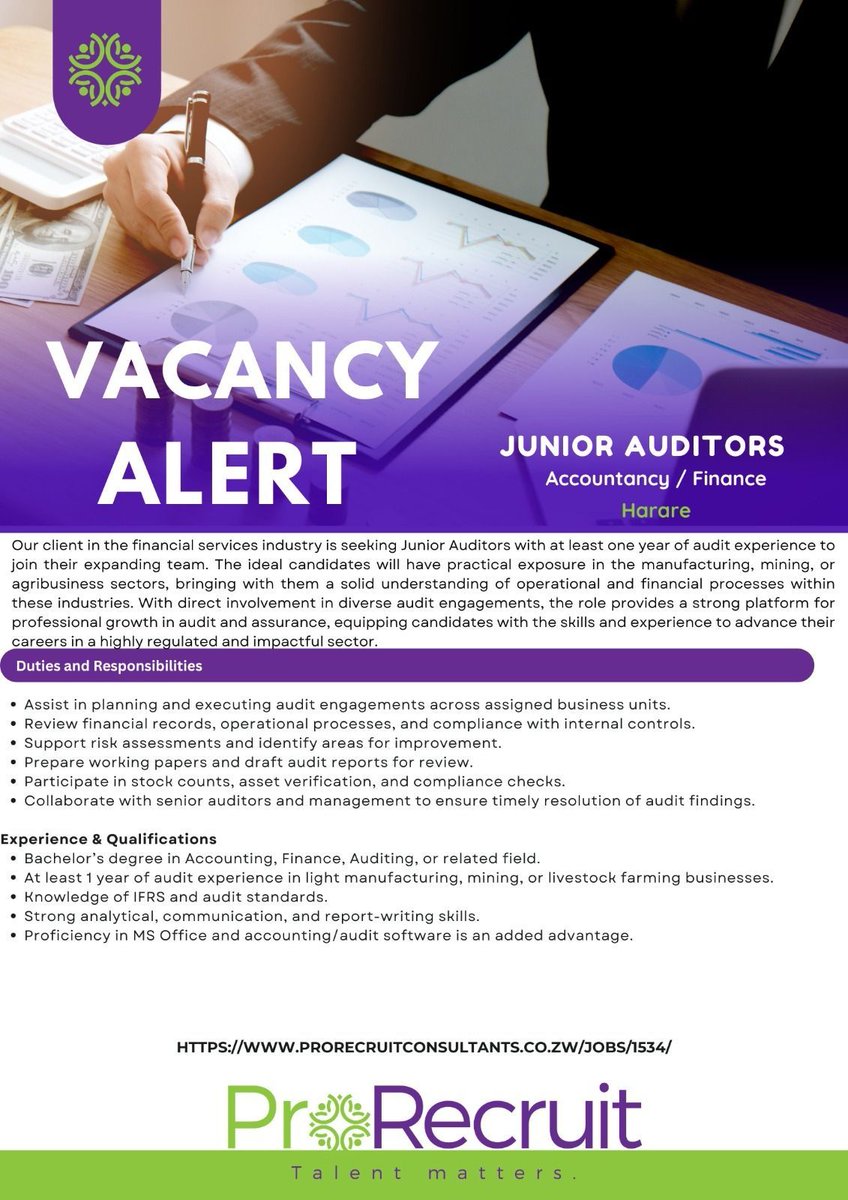 Recruitment Zimbabwe tweet media