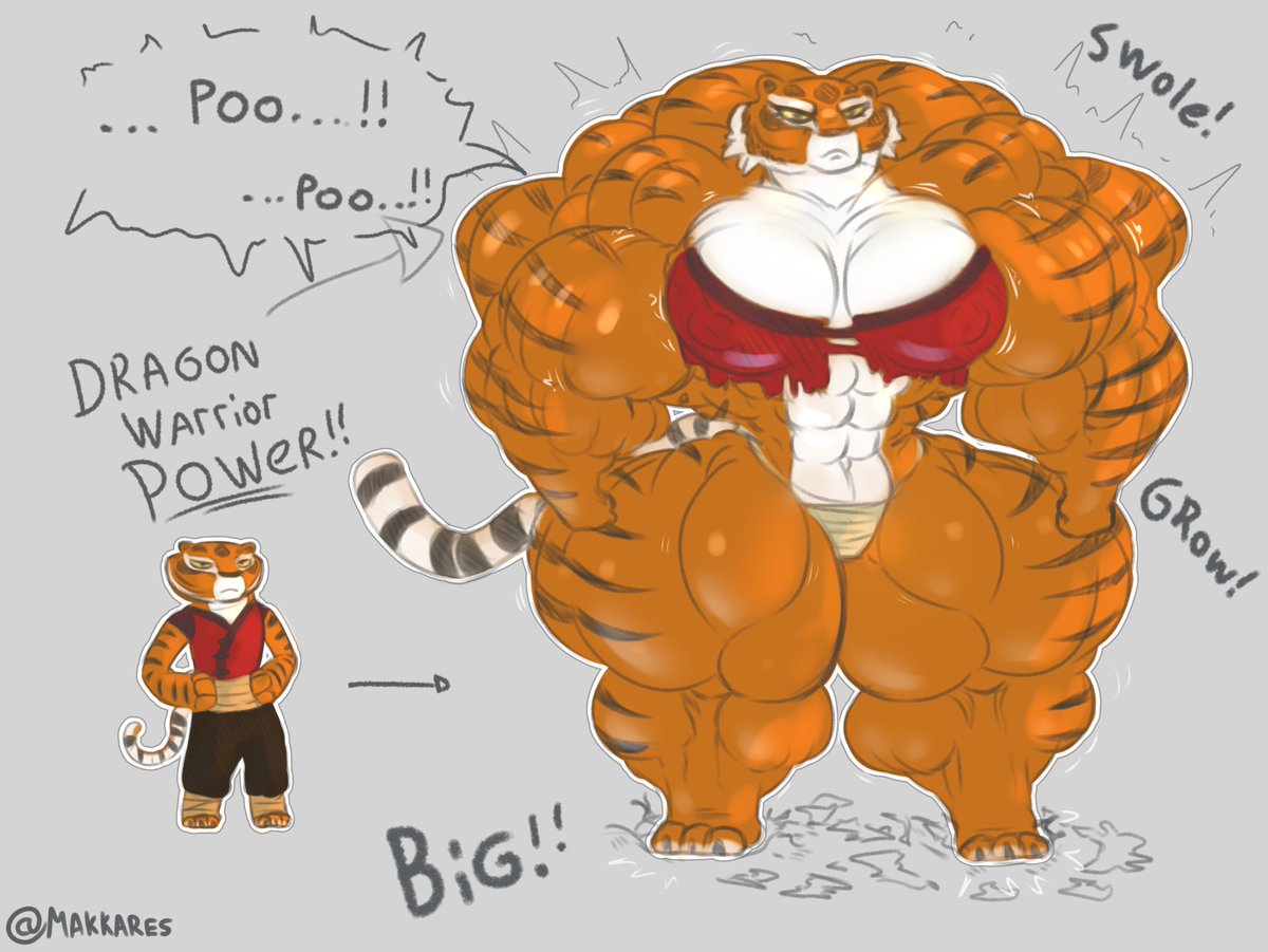Makkares's tweet photo. What if...   Tigress obtained the true POWER of the Dragon Warrior?  💪💪

(An old drawing with a few changes!) https://t.co/tFzHWtHfc4