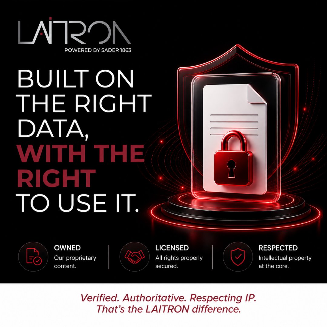 LaitronLegal's tweet photo. Reliable legal AI starts with trusted, licensed sources.
LAITRON is built on verified legal content that is fully owned or properly licensed by SADER.

Experience trusted legal intelligence at https://t.co/EwS1mFikQQ 

#LAITRON #LegalAI #LegalTech #RuleOfLaw #SADERLegal https://t.co/ACFvocBBAC