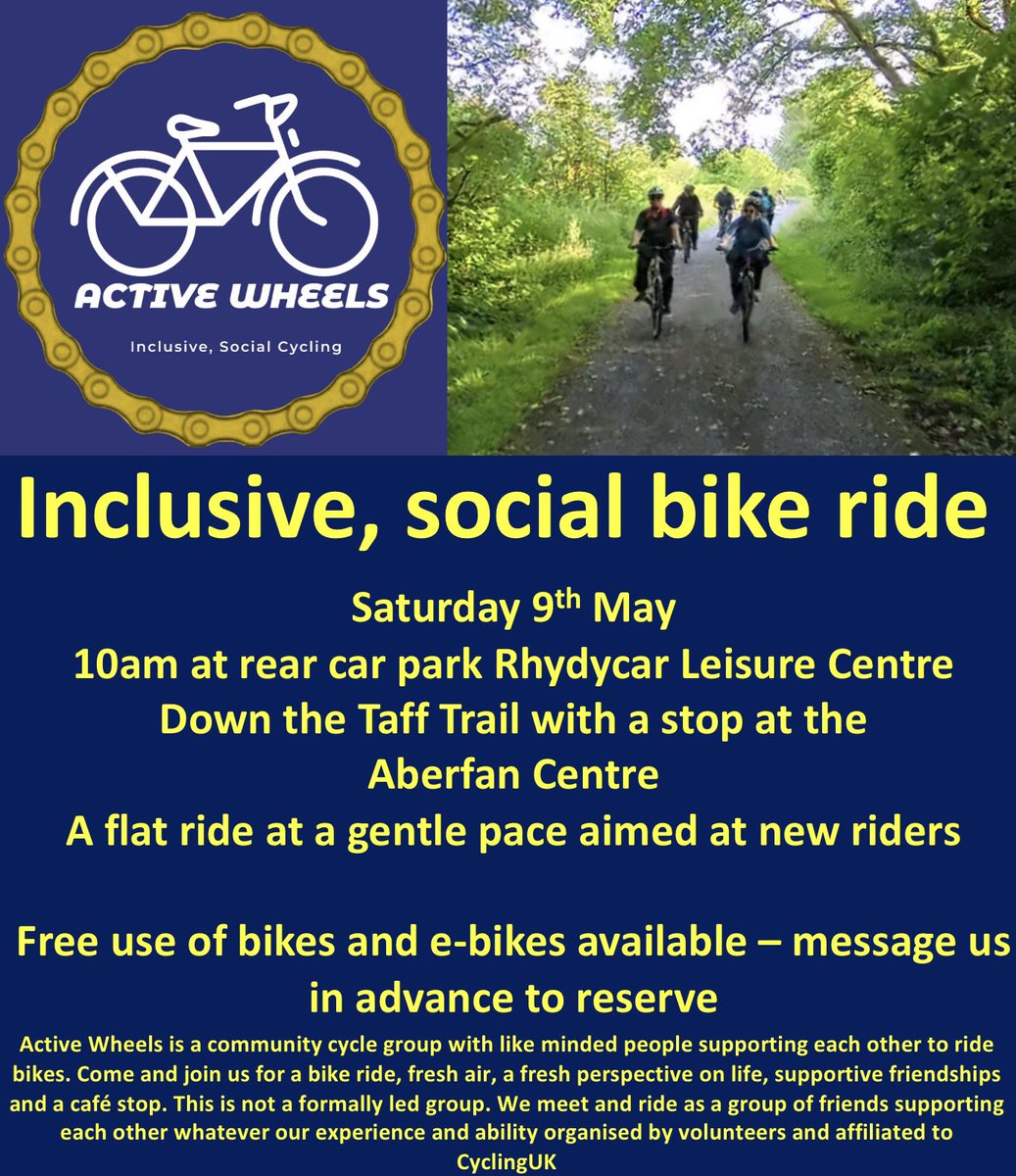 Active wheels Inclusive Social cycling tweet media