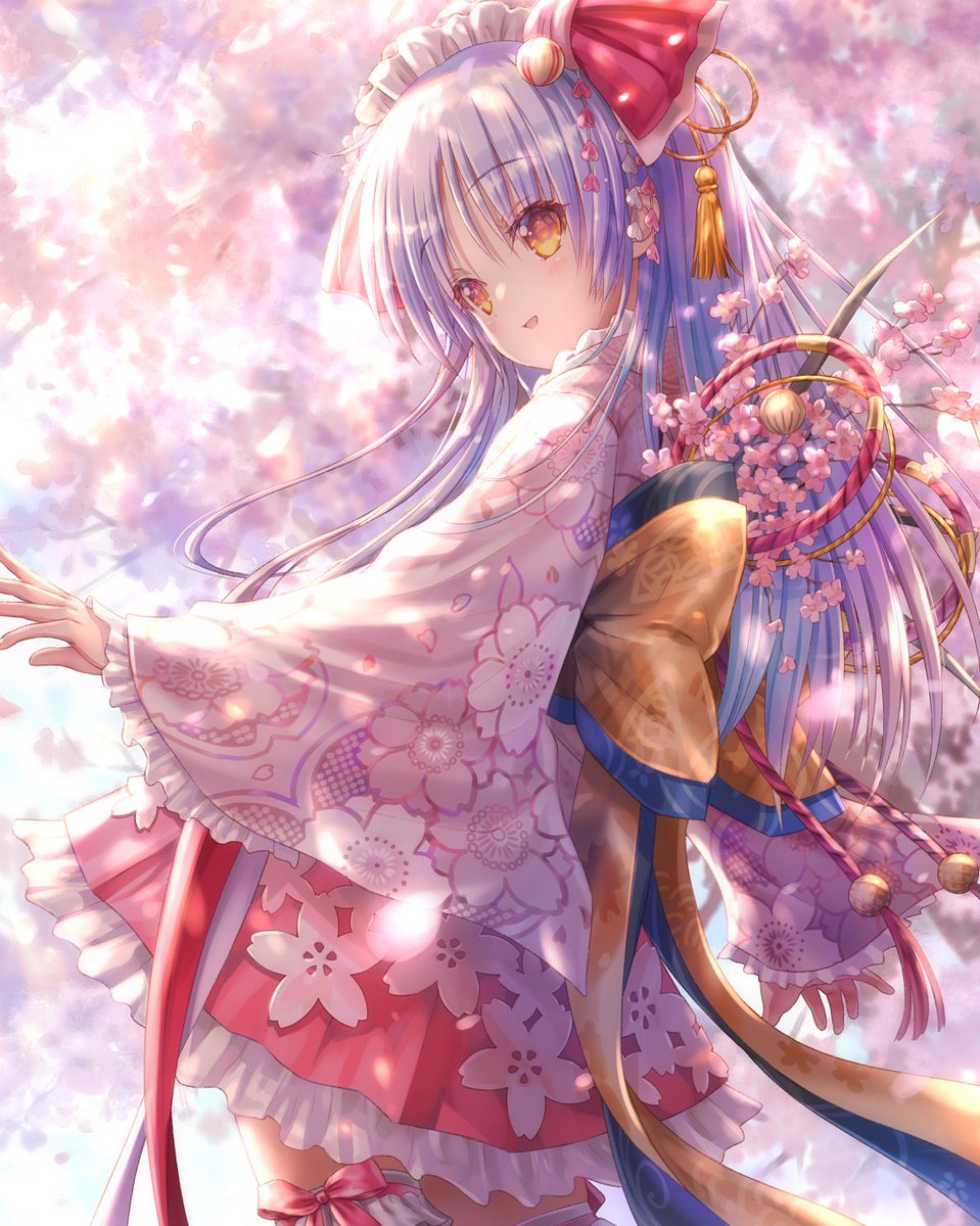今月の天使ちゃん”マジ天使！” 4月の誕生花『天使ちゃんとサクラ