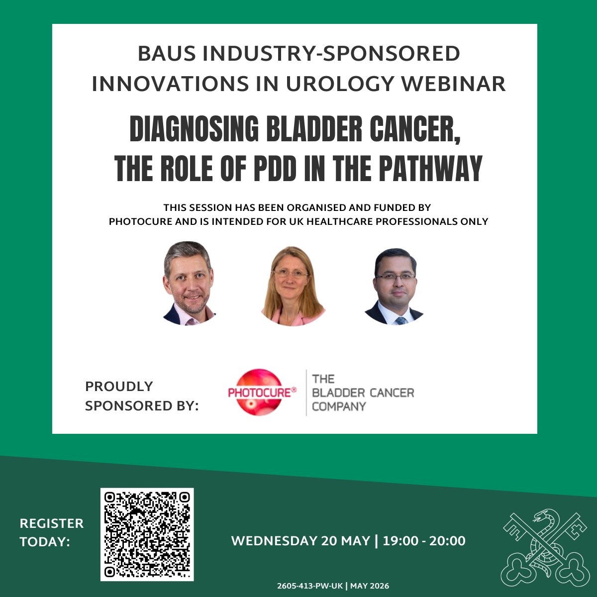 BAUSurology's tweet photo. Join us as we bring experts together to explore the role of PDD in bladder cancer diagnosis.

📅 20 May
⏰ 19:00 - 20:00
💻 Online
 
Covering GIRFT guidance &amp; blue-light TURBT insights amongst other topics

Register 👇https://t.co/pr2ZY1SBmK

Sponsored by @PhotocureASA https://t.co/YxXsdiYkOT