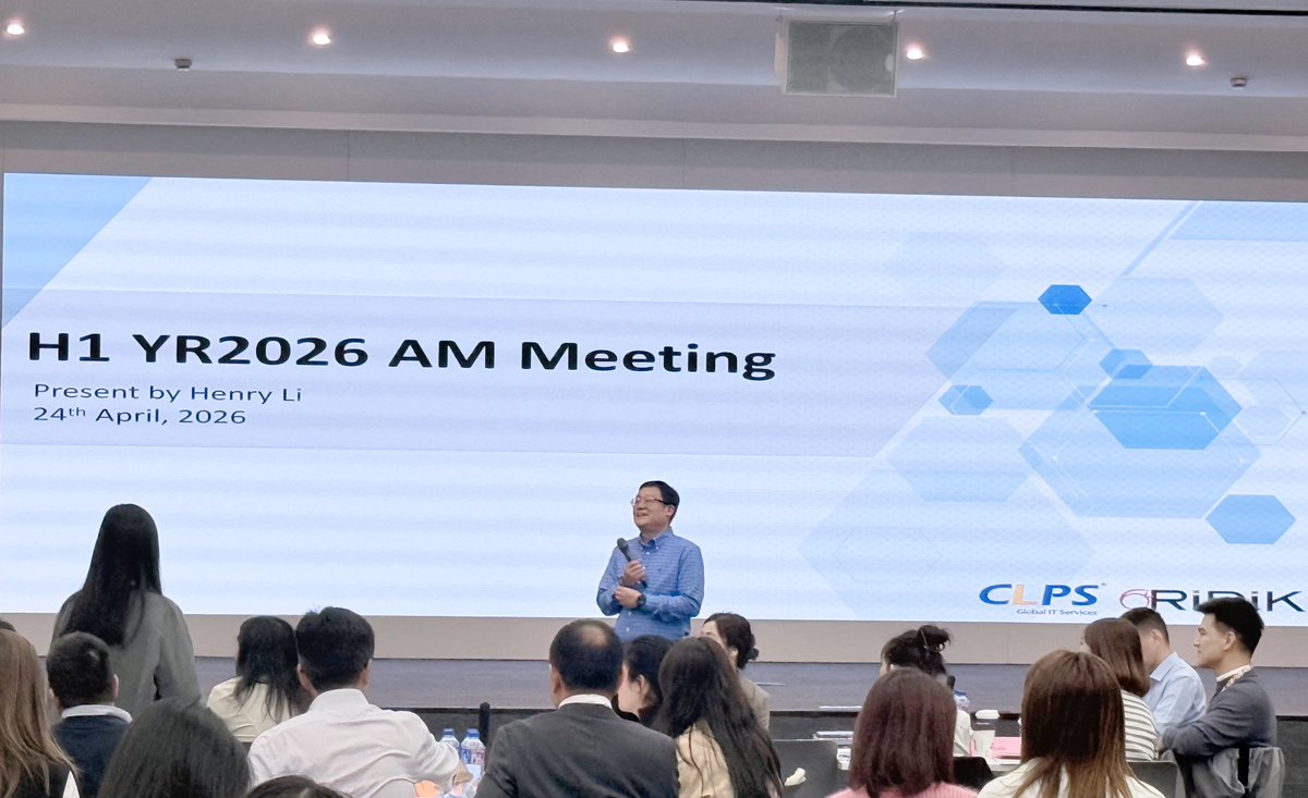 CLPSGlobal's tweet photo. Driving Global Growth at $CLPS!

Our 1H 2026 Account Manager Conference focused on:
🔹 Shifting to AI-driven, solution-based models
🔹 Strengthening global delivery networks
🔹 Standardizing best practices from RPA to Mainframe migrations

Read more: https://t.co/dsWDy6LCGM https://t.co/rBik2hHO0O