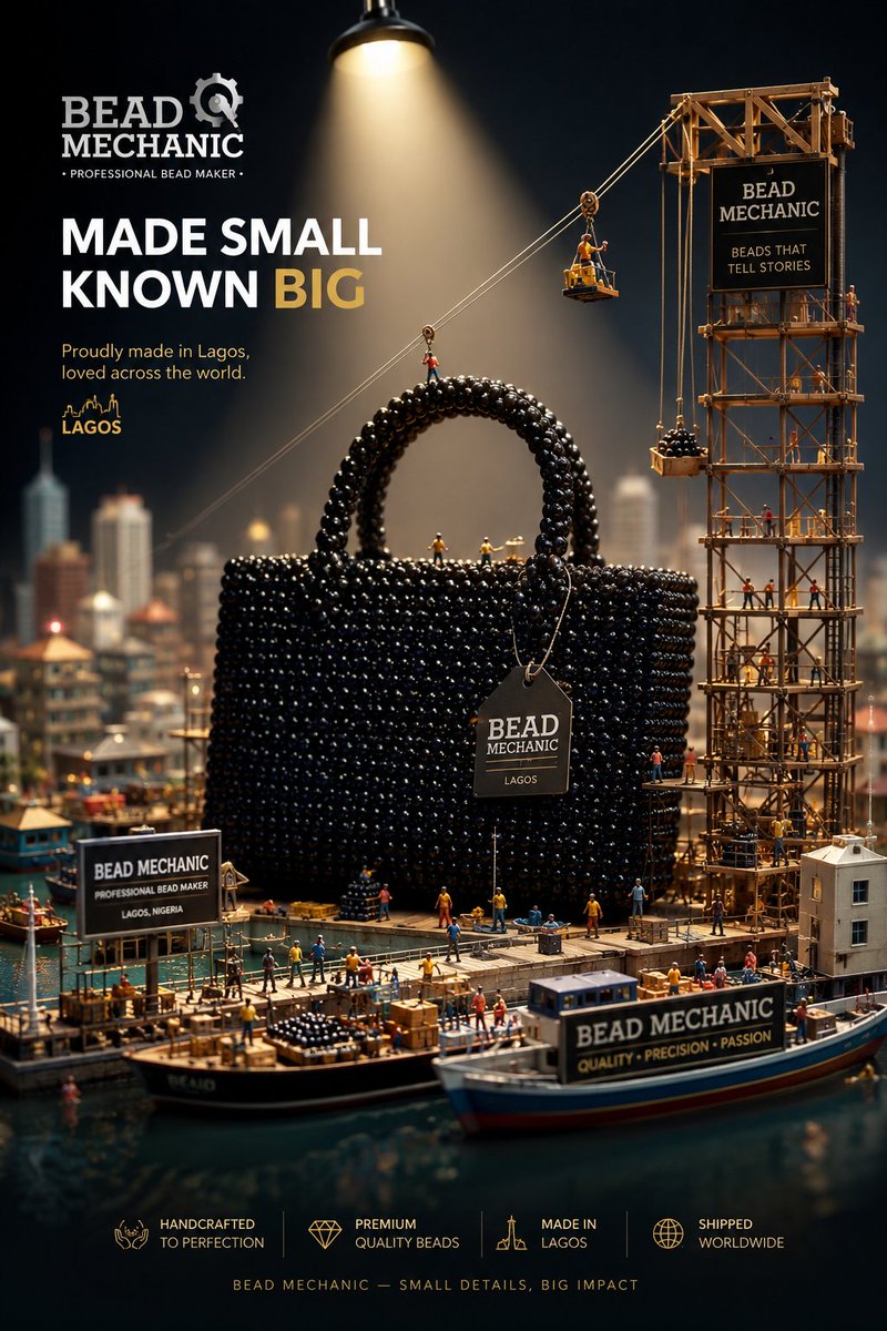 SilentGuyisme's tweet photo. Day 8/30 — Miniature World Concept

“Made Small. Known Big.”

Tried turning a handmade bead bag into a giant world of its own.

Tiny workers.
Tiny city.
Big craftsmanship.

Inspired by the idea that small details can create something unforgettable.

What do you think? https://t.co/gRtPgSe2F7