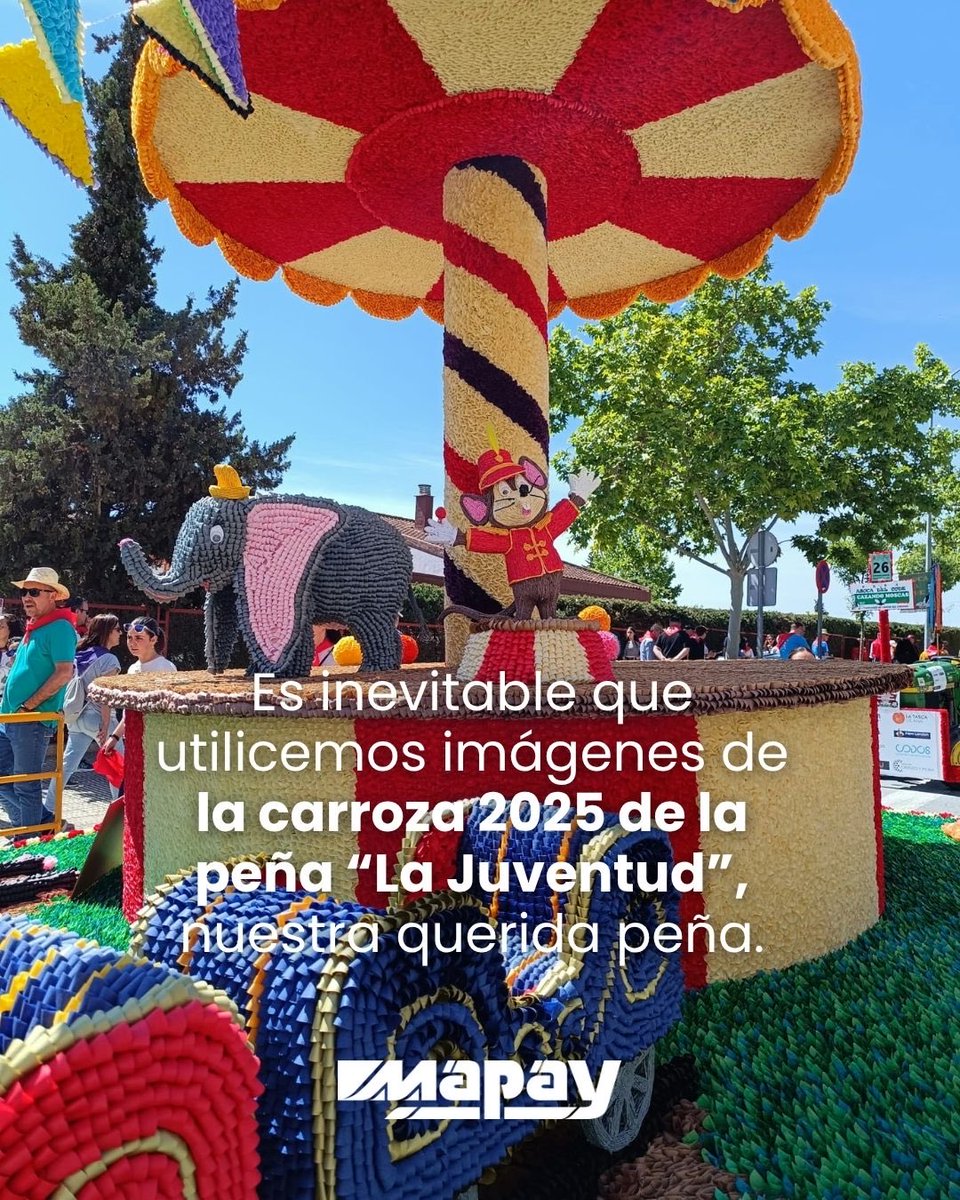 mapayctm's tweet photo. Comienzan las fiestas de San Isidro 2026. Volvemos a ilusionarnos como tantos otros yeclanos.

Es inevitable que utilicemos una imagen de la carroza 2025 de la peña “La Juventud”, nuestra querida peña.

@SanIsidroYecla 
#Yecla #fiestas #sanisidrolabrador https://t.co/7e6weioe1A