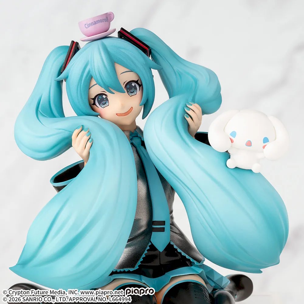 初音ミク×シナモロール同じ表情してる😊 #最新情報 #フィギュア