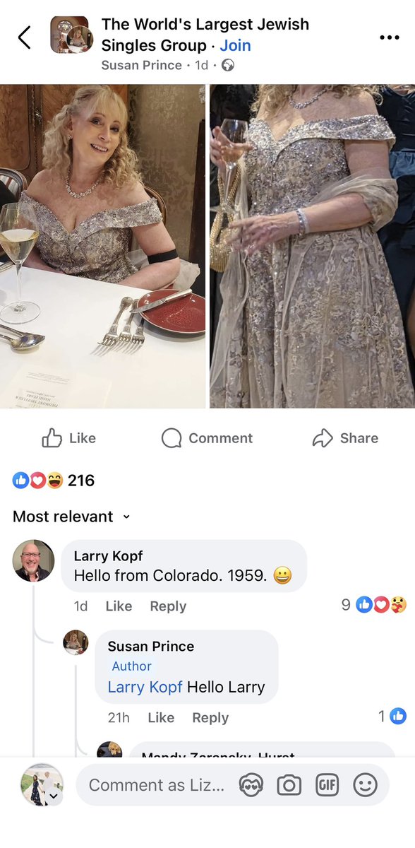 usabilityliz's tweet photo. I’m a married and went to Catholic school but somehow Facebook constantly shows me dating ads for later in life Jewish singles. I am rooting for Susan and Larry. Shalom. https://t.co/OROCH1EgR2