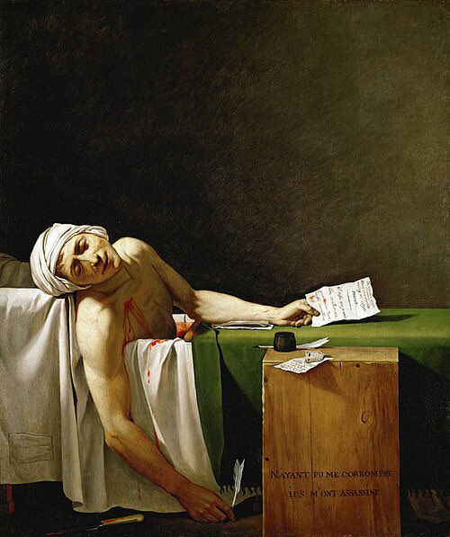 GnolaRoma's tweet photo. Marat ucciso dalle Brigate Rosse 

Dipinto di Jacques-Louis David del 1793 
#Valditara #8maggio https://t.co/7K5T28gYYi