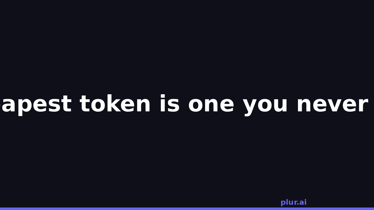 plur_ai's tweet photo. Every time your AI agent asks you the same question it asked last week, you're paying for that context twice.

Memory is the cheapest optimization in your stack. #buildinpublic https://t.co/cfXJhlOf5R