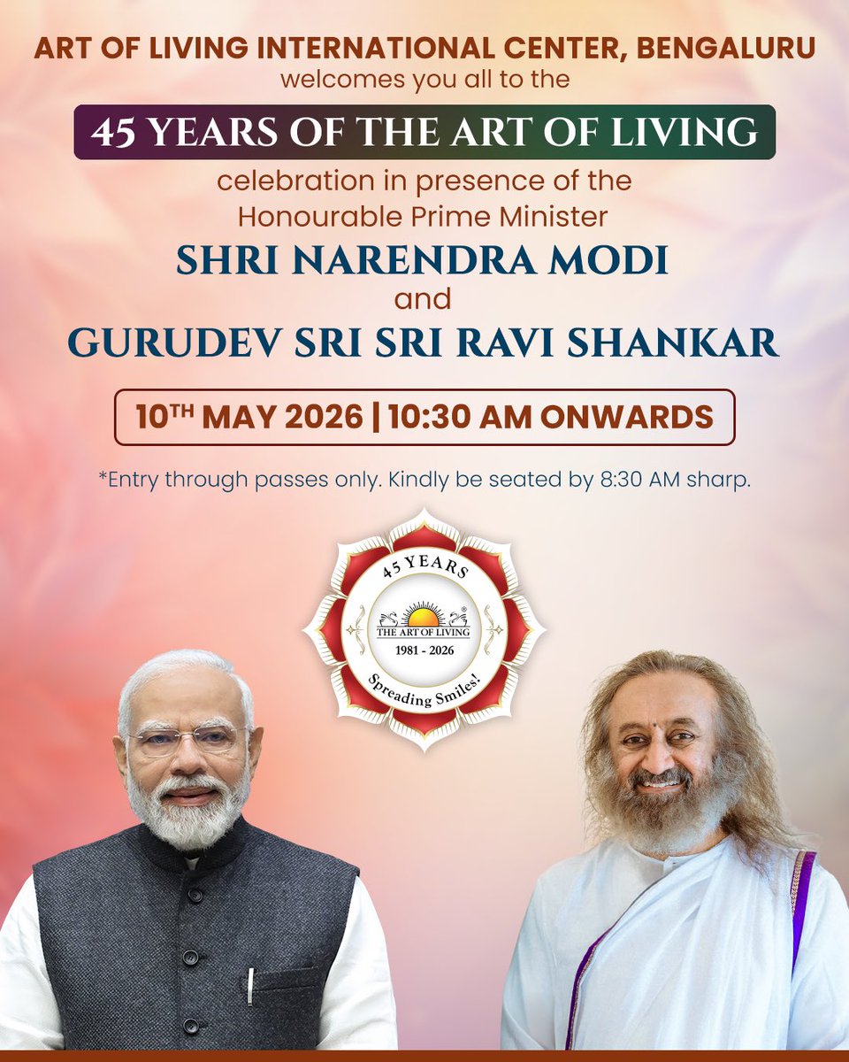 Art of Living International Center tweet media