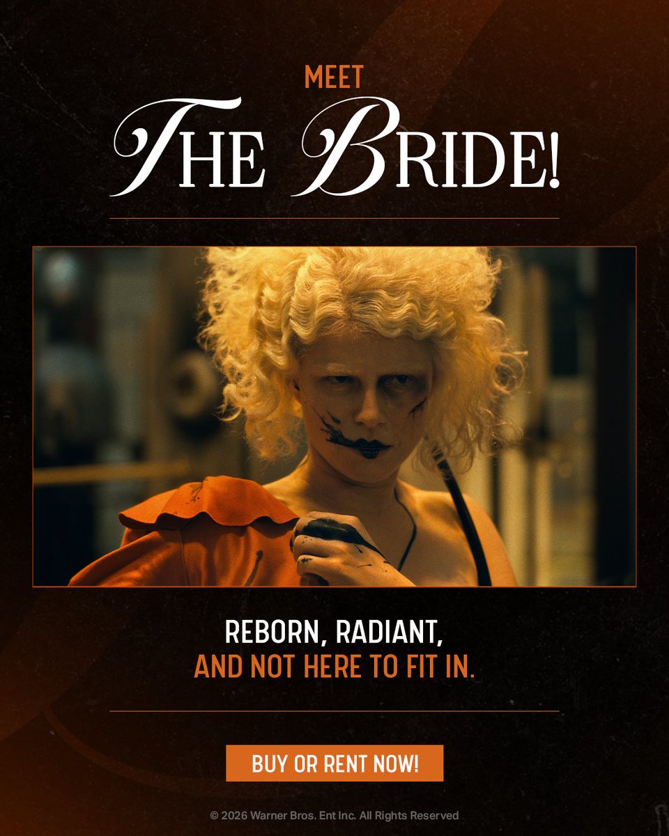 BmsStream's tweet photo. She’s iconic. He’s electric. Together? Cinema. ⚡🖤

Buy or Rent #TheBride on #BookMyShowStream now! 

https://t.co/f3PwrmeUMt

#TheBride #JessieBuckley #ChristianBale #AnnetteBening #PeterSarsgaard #JakeGyllenhaal #PenelopeCruz #StreamNow #BookMyShowStream https://t.co/EwbJcFfVQO