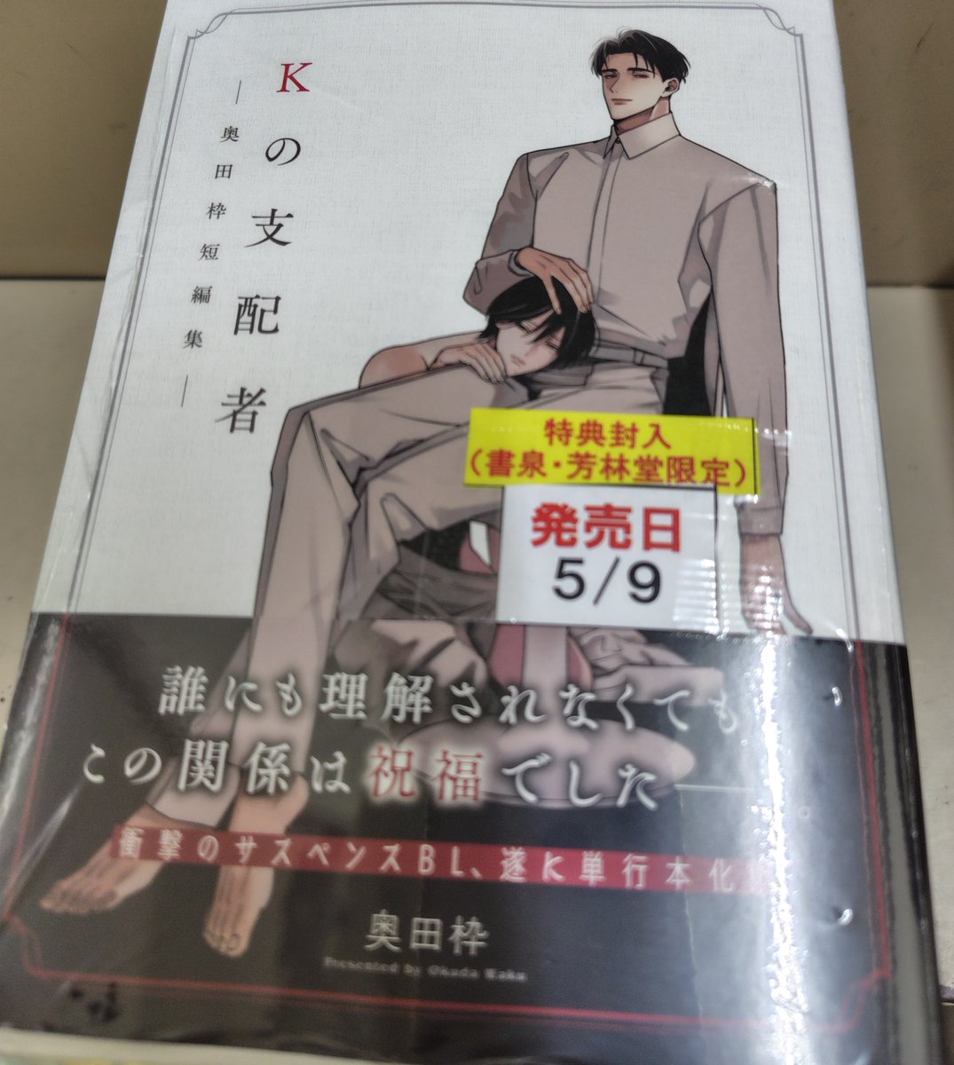 3F コミック】 新潮社 バンチBLコミックス 『#Kの支配者―奥田枠短編集