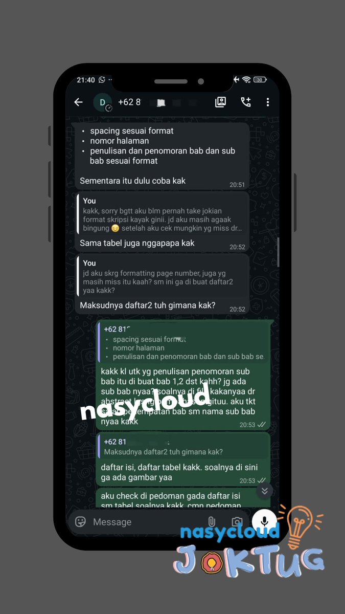 nasy JOKI JASA FORMATTING WORD, PPT, PAPER, DLL° tweet media