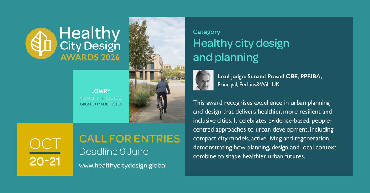 Healthy City Design 2026 International Congress tweet media