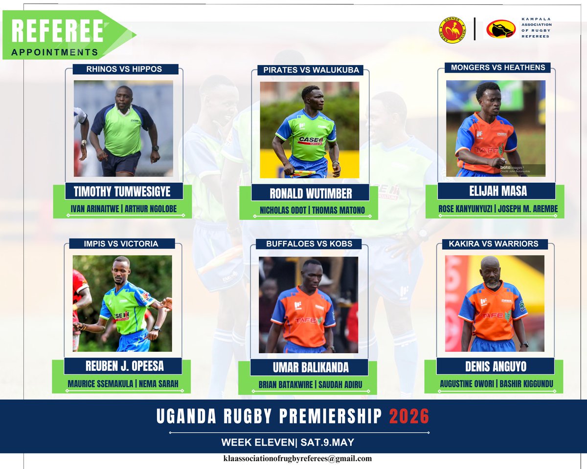 Kampala Association of Rugby Referees tweet media