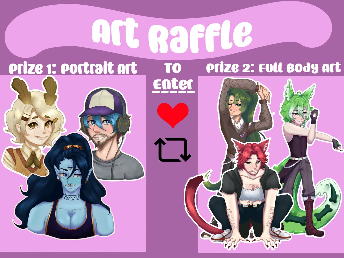 UberTwilight's tweet photo. ❗️ART RAFFLE TIME❗️

I'll be running this on Twitter and on Bsky! But there will only be one entry per person regardless if you share it on both places, to keep it fair!

TO ENTER ➡️

♥️Like
🔁Retweet

That's it! No follow required!
Winners will be pulled 5-15 https://t.co/KpsDZGtgsf