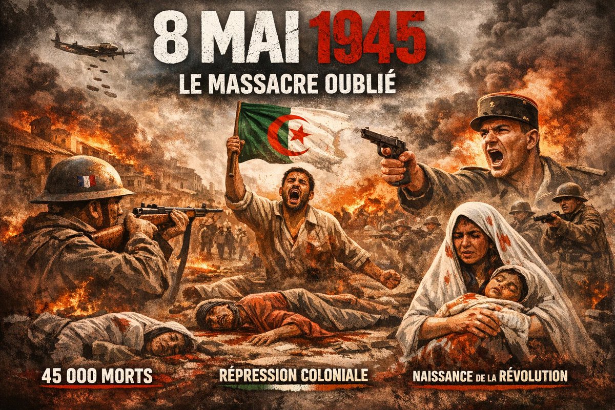 dzpatriotsFR's tweet photo. ⚡ 8 مايو 1945: المجزرة التي حاول التاريخ إخفاءها https://t.co/TQEOJggJRU via @YouTube https://t.co/eJoT8yXXlg