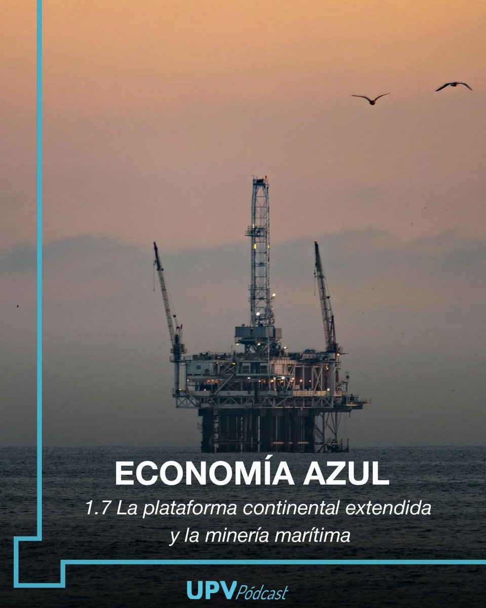 UPVPodcast's tweet photo. 🔵 [ECONOMÍA AZUL]

El súbito interés por el concepto de “plataforma continental extendida”, en buena parte se justifica por una actividad sobre la que hay tantas dudas como expectativas e intereses contrapuestos: la minería marina.

🎧 ¡Ya disponible! ➡ https://t.co/Cbievnu6Wl https://t.co/ykSjUrhnQD